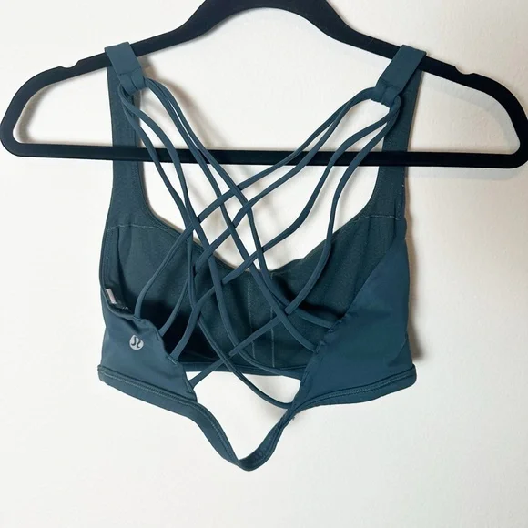 Lululemon Free To Be Bra Wild Teal Shadow Sports Bra 8 - Picture 5 of 8